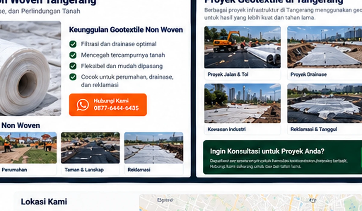 Geotextile non woven Tangerang