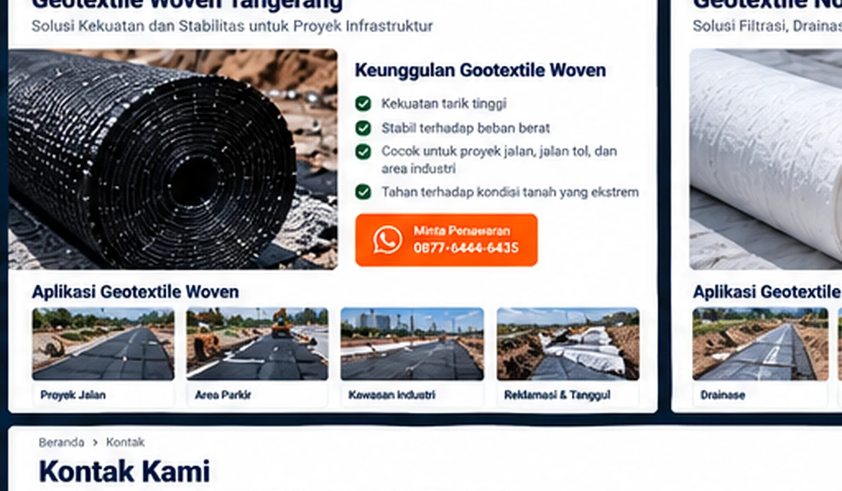 Geotextile woven Tangerang
